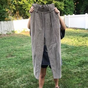 Frankie Shop wide leg corduroy pants in taupe